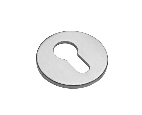 Set cilinderrozetten rond RVS geborsteld